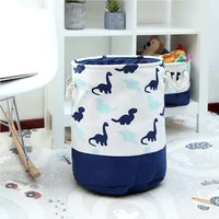 Large Cartoon Dinosaur Storage Basket For Baby Toys Clothes Fabric Foldable Laundry Hamper Boys Bedroom Organizer Nursery Hamper 1