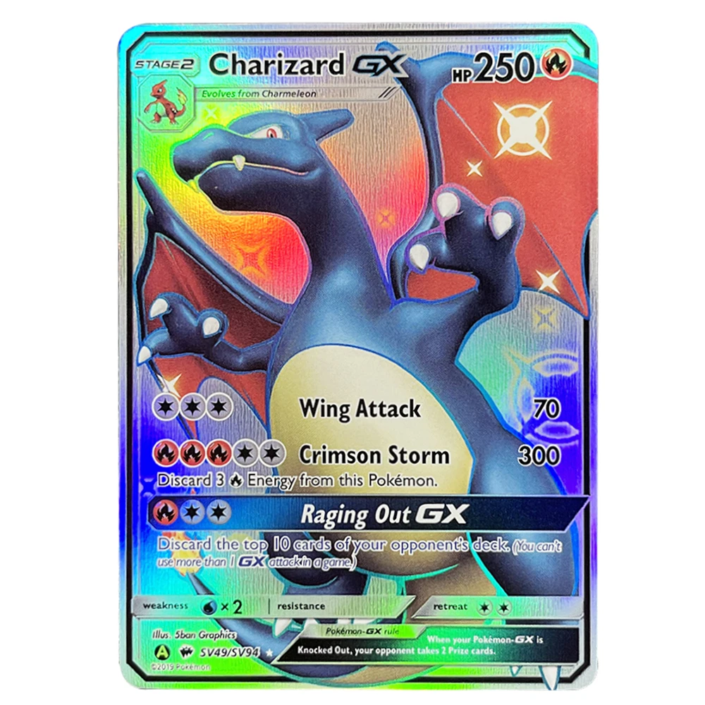 Holographic Rainbow Rare Collection Battle Cards - Charizard, Blastoise, Darkrai Edition