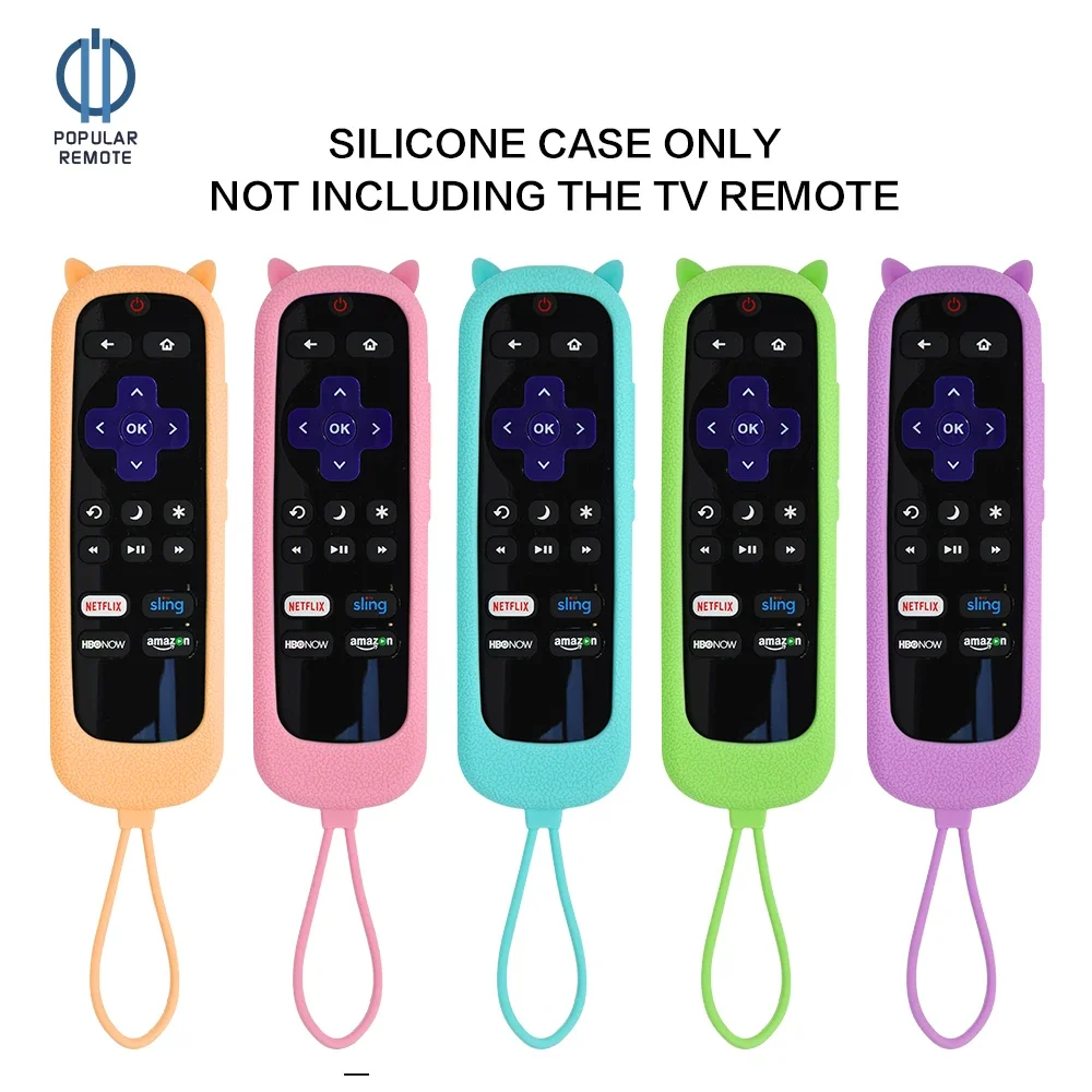 Custodia Remota Roku Per Tcl Roku Steaming Stick Controller Protettivo In Silicone Custodia Di Ricambio Universale Skin Glow In The Dark