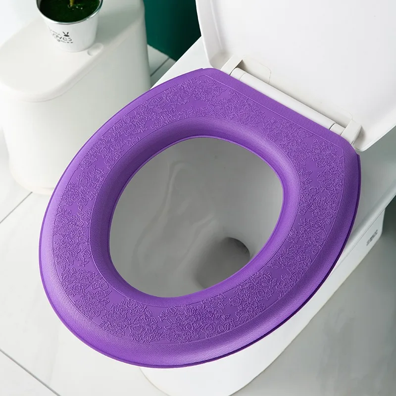 O-shape Toilet seat Waterpoof Soft Toilet Seat Cover Bathroom Washable Closestool  Mat Pad Cushion Bidet Toilet Cover Accessories