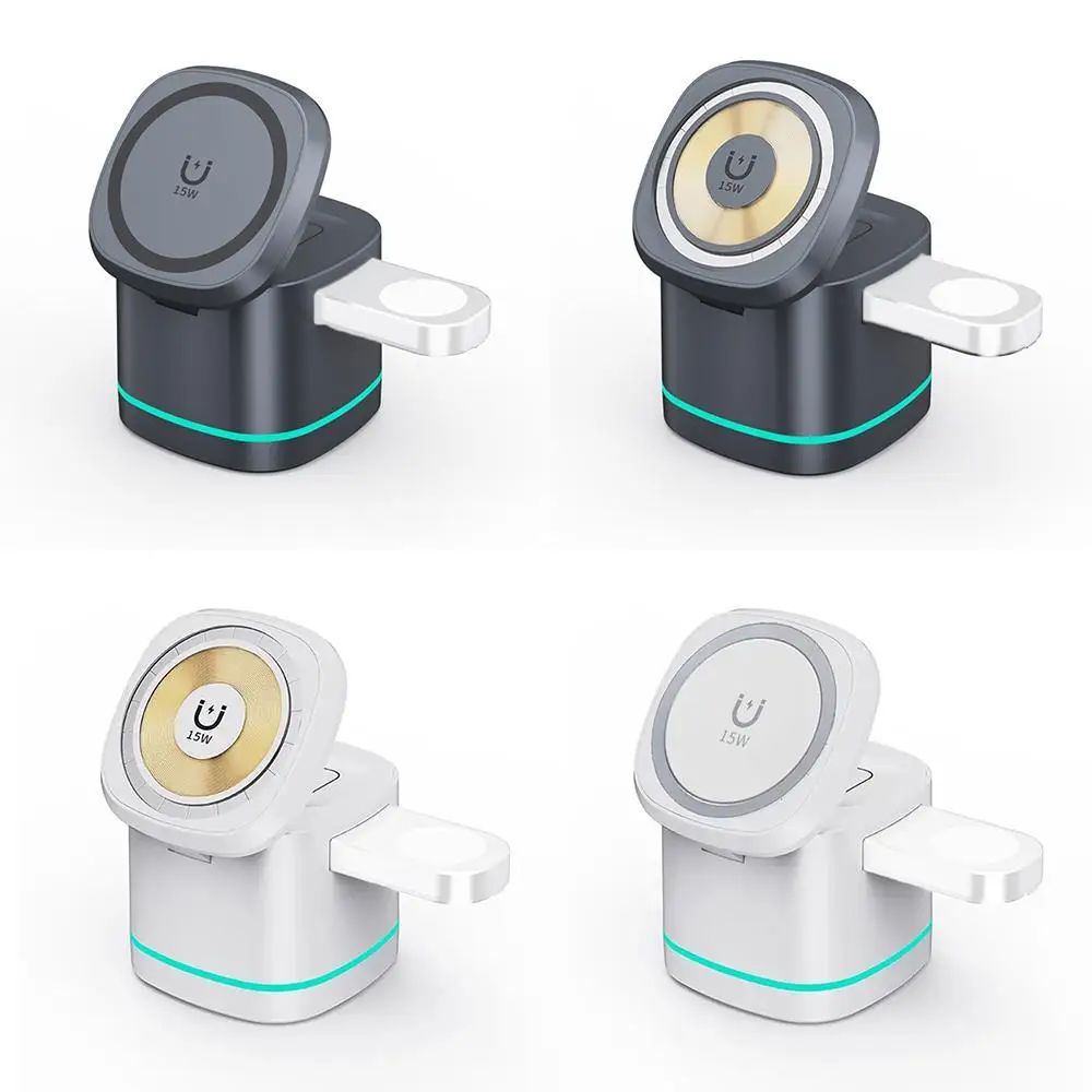 

Магнитное Беспроводное зарядное устройство для IPhone серии 15 Airpods, док-станция для быстрой зарядки, зарядное устройство для наушников