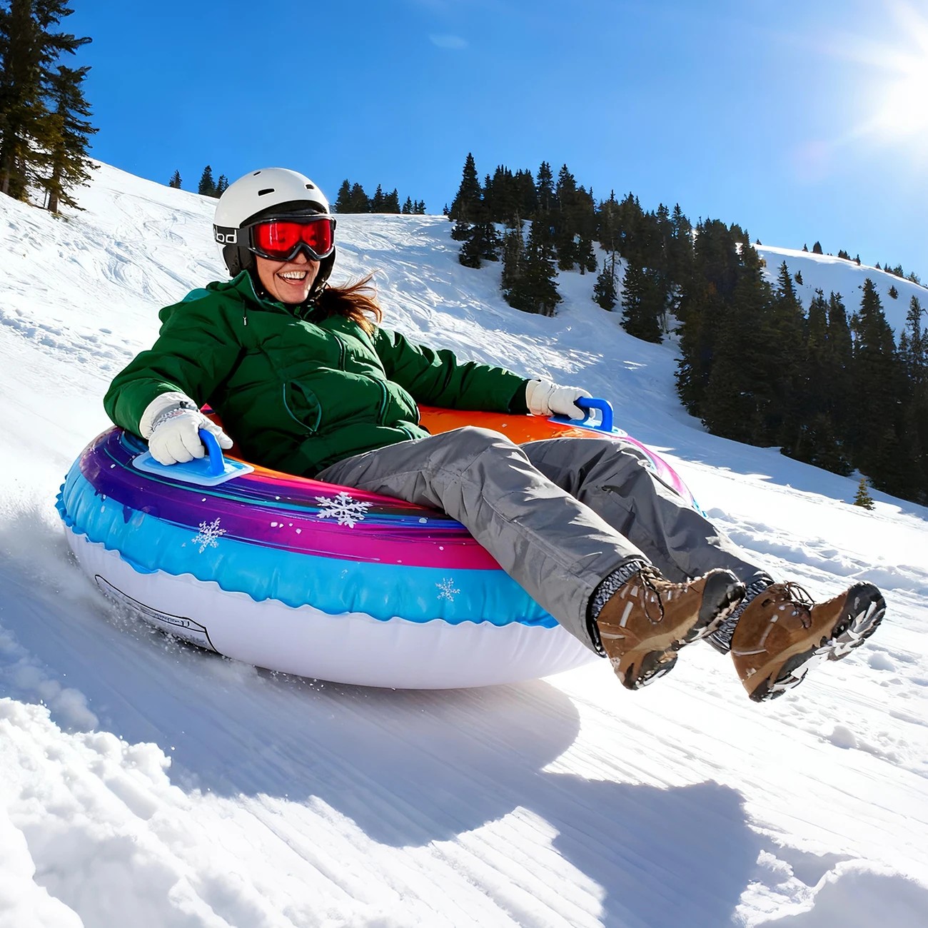 Inflatable Heavy duty snow tube 1