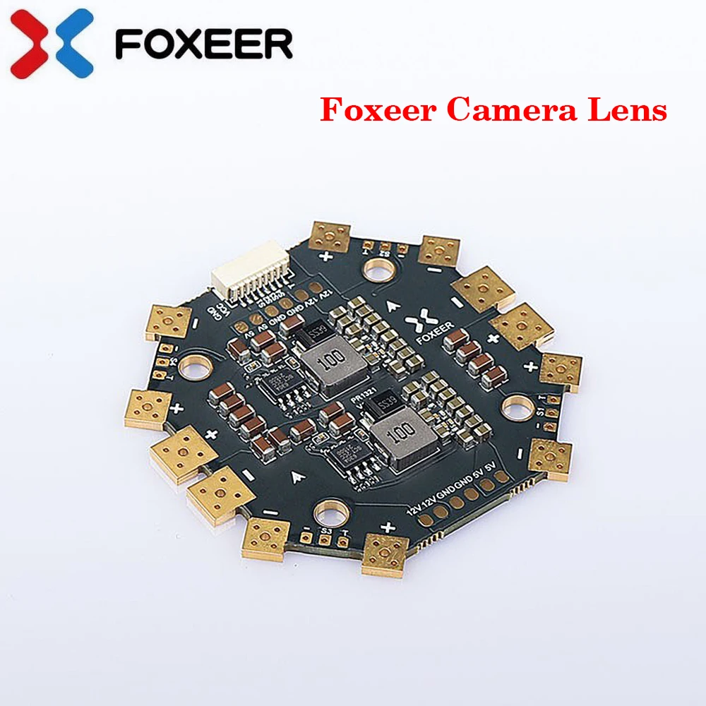 

FOXEER PDB400 8S 400A PDB Dual Battery Pad 12 Hubs for RC Multirotor Airplane Helicopter FPV Long Range Drone