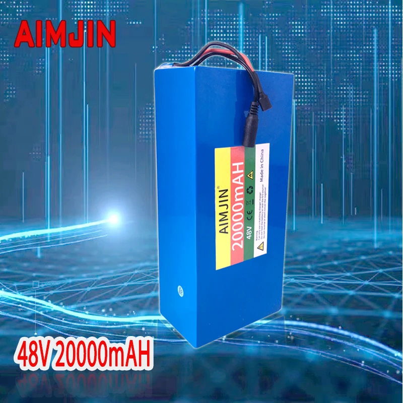 

13S5P 48V 20Ah Lithium Battery Pack Suitable for Electric Bicycle Kick Scooter, 18650 Built-in Intelligent BMS Ele