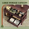 Coffee Table,Lift Top Coffee Table with Hidden Compartment, Storage Drawers and Storage Shelf for livingroom 4