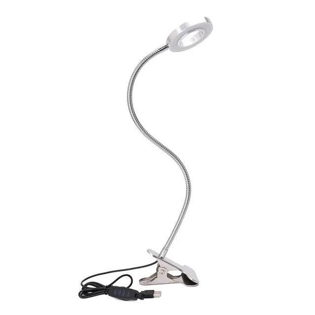 

DC5V USB Flexible Desk Lamps Stainless Steel Clip LED Light Dimmable LED Table Lamps With On/Off Switch 3200-6500K Color Dimming