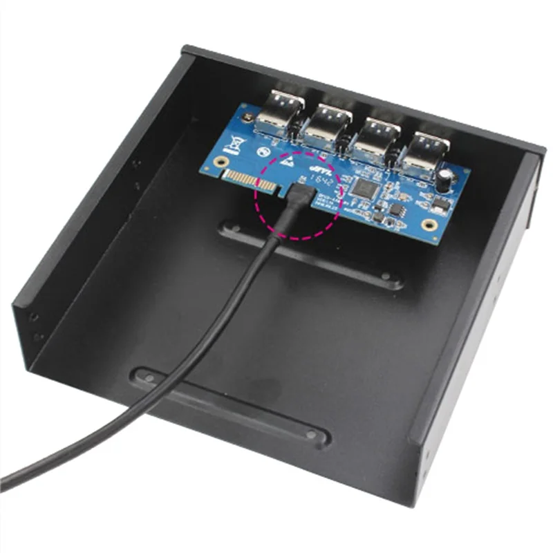 Desktop CD-ROM Optical drive 4port PCI-E to USB3.0 expansion card VLI VL805 front panel PCI-Express X1 X4 X8 X16 USB3.1