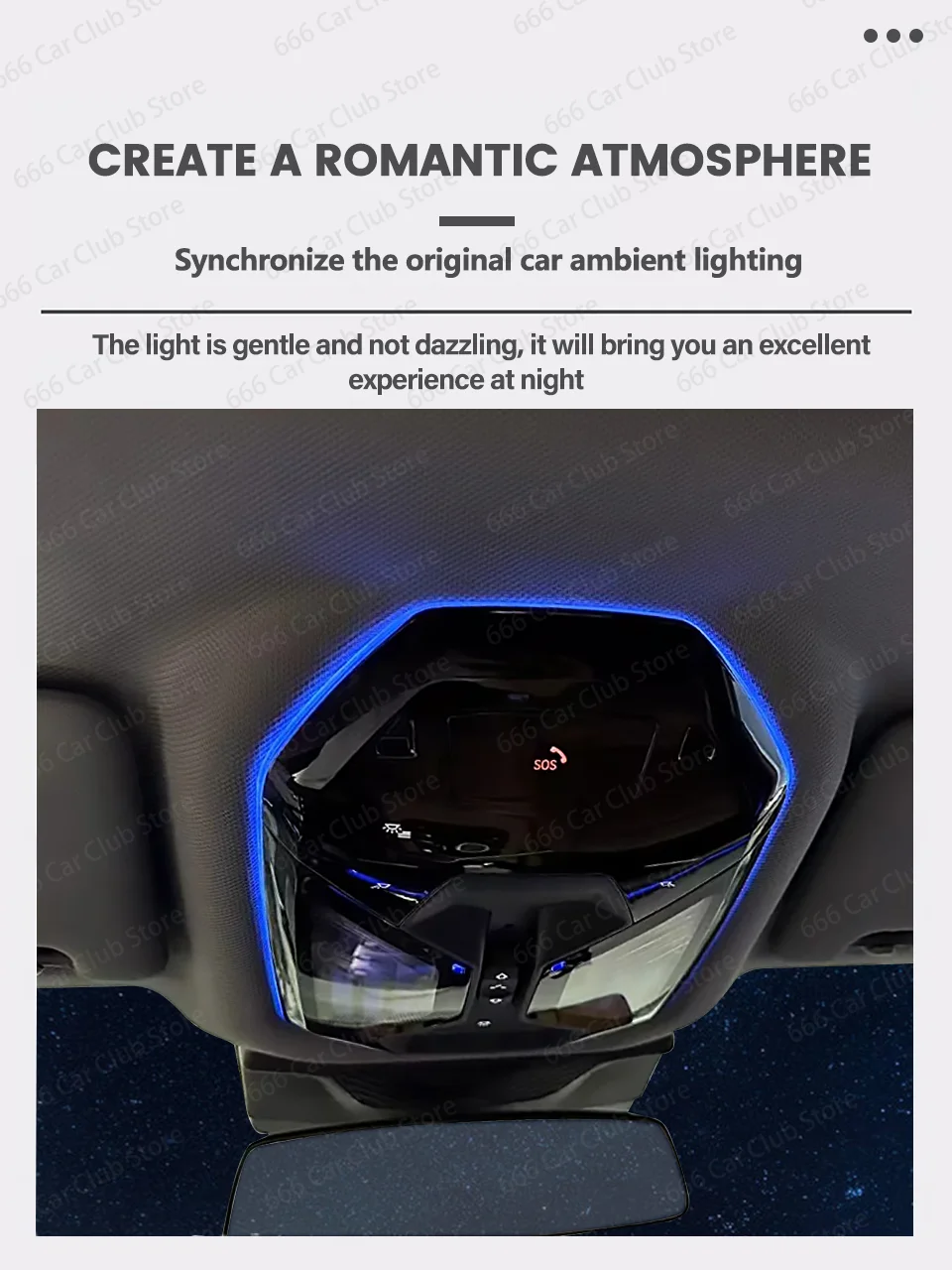 BMW 신형 5 시리즈 G60 i5용 11색 천장 독서등 무드등 LED 앰비언트 라이트 자동차 실내용품-Freehip.co.kr