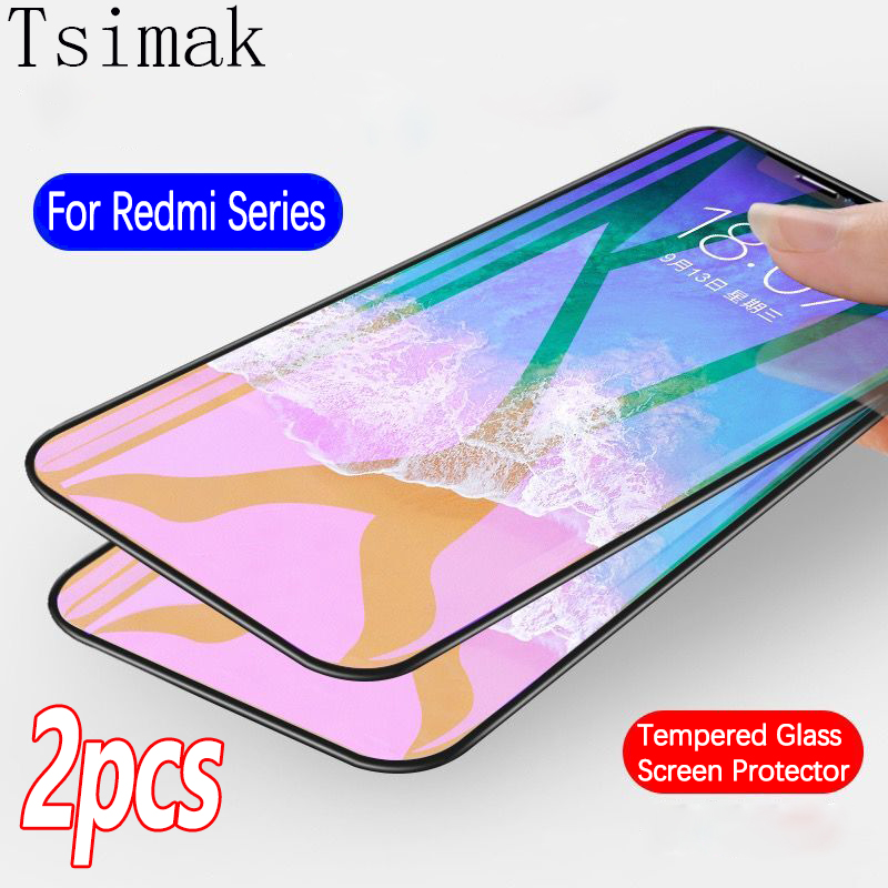 Full Cover Tempered Glass For Xiaomi Redmi Note 10 11 12 Pro 10S 10A 10C 11S 11E 12S 12C A1 A2 Plus 4G 5G Screen Protector Film