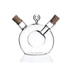 Olive Oil And Vinegar Dispenser 2 In 1 Kitchen Glass Bottle Oil And Vinegar Bottle With Cork Stopper 1