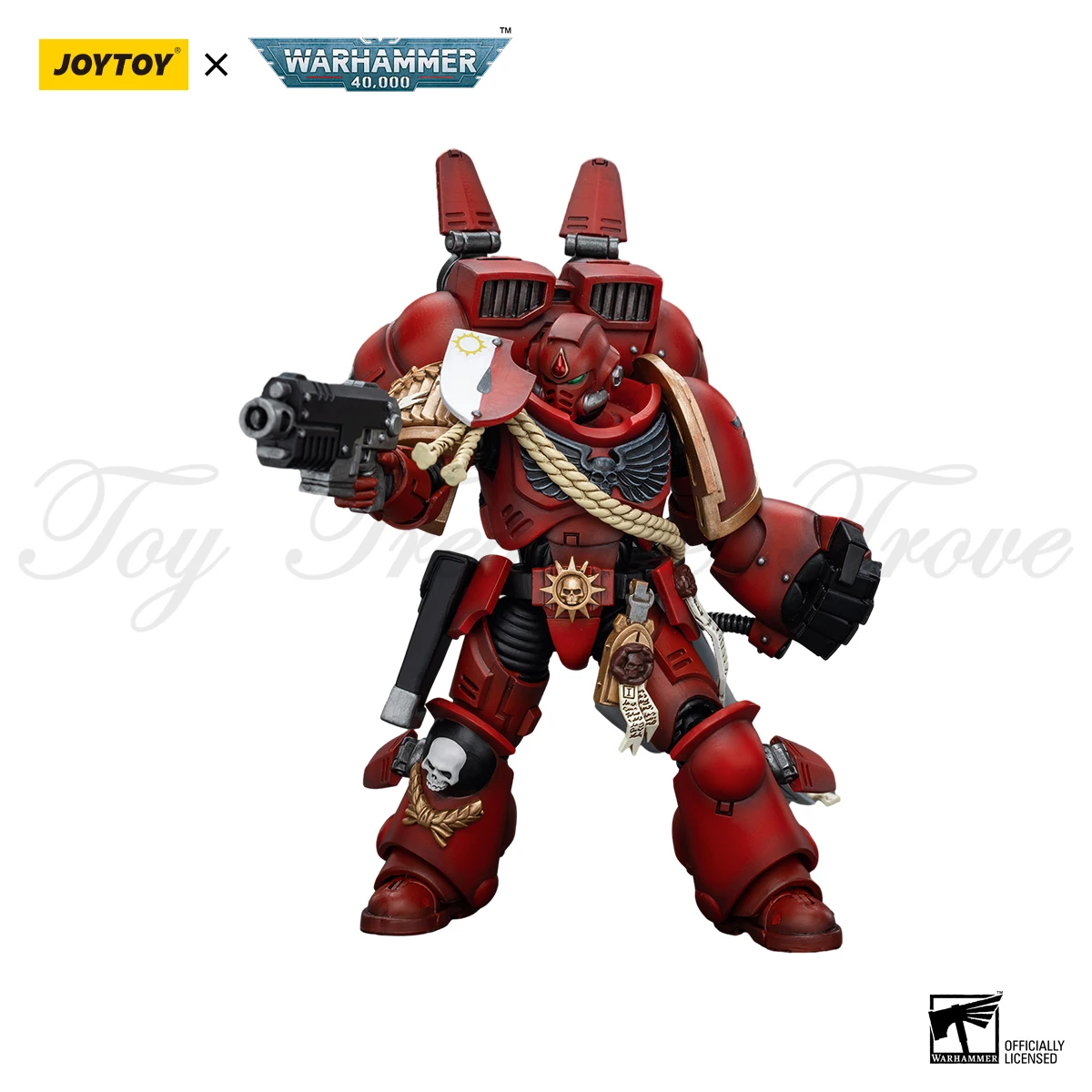 JOYTOY 워해머 1/18 액션 피규어, 블러드 엔젤스 커맨더 단테 점프팩 인터세서, 아미네 피규어 장난감, 40k