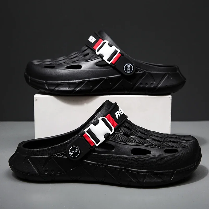 Summer men's sandals, anti-slip thick-soled, indoor and outdoor anti-slip beach slippers, large-sized sandals, shoes for men