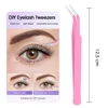 Wholesale Anti-static DIY Eyelash Tweezers with Ergonomic Design for Precise Grip Waterproof High-elasticity Lashes Makeup Tools 2