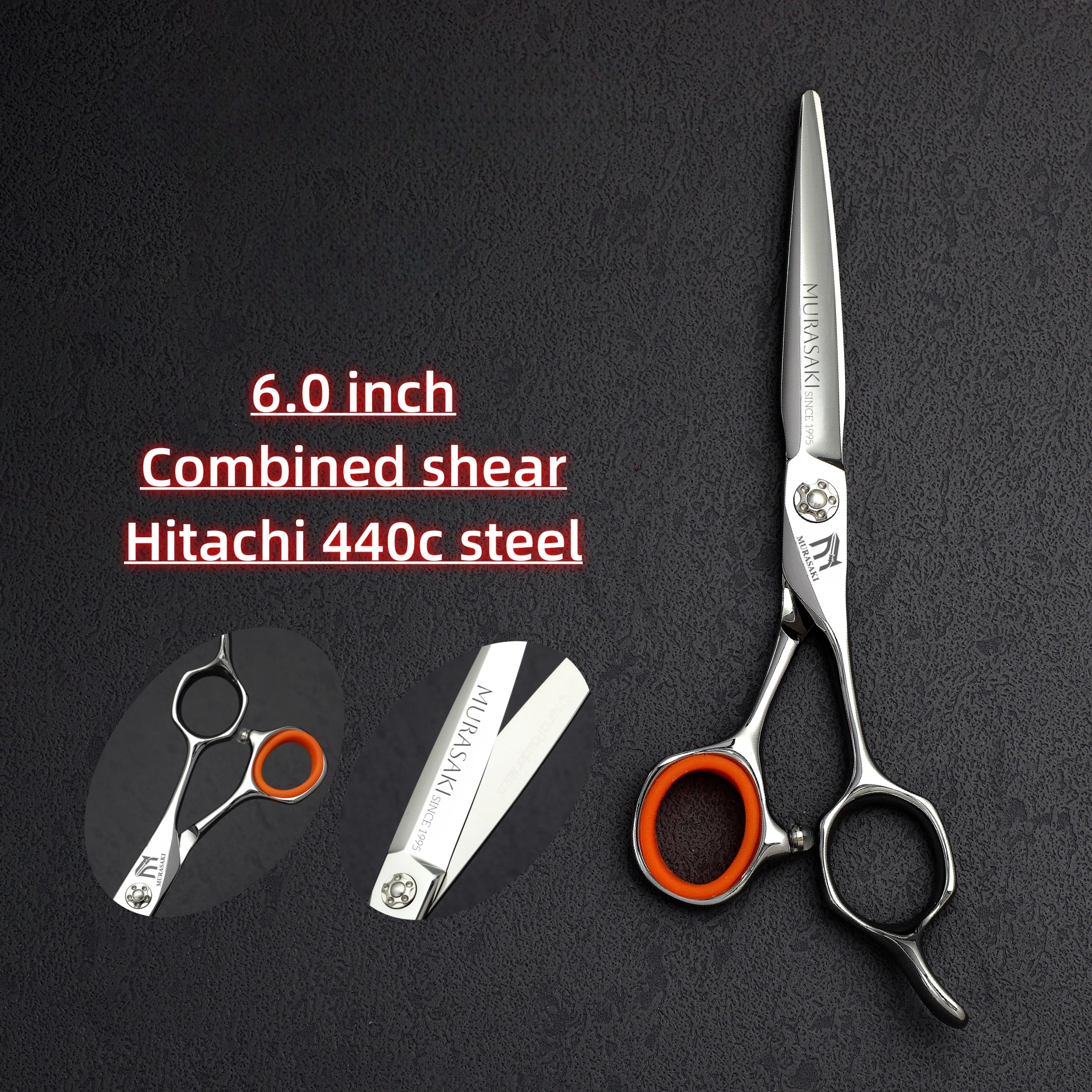 Professionelle Haarschneideschere, Set mit 6,2 Zoll VG10 Stahlscheren für Friseure, hochwertiges Friseurzubehör – Detail 13