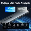 Vention New USB Hub HDMI 4K 60Hz 9 in 1 PD 100W USB C 3.2 Gen2 Hub 5Gbps Splitter Expansion Adapter for Macbook Air M1 M2 Laptop 4