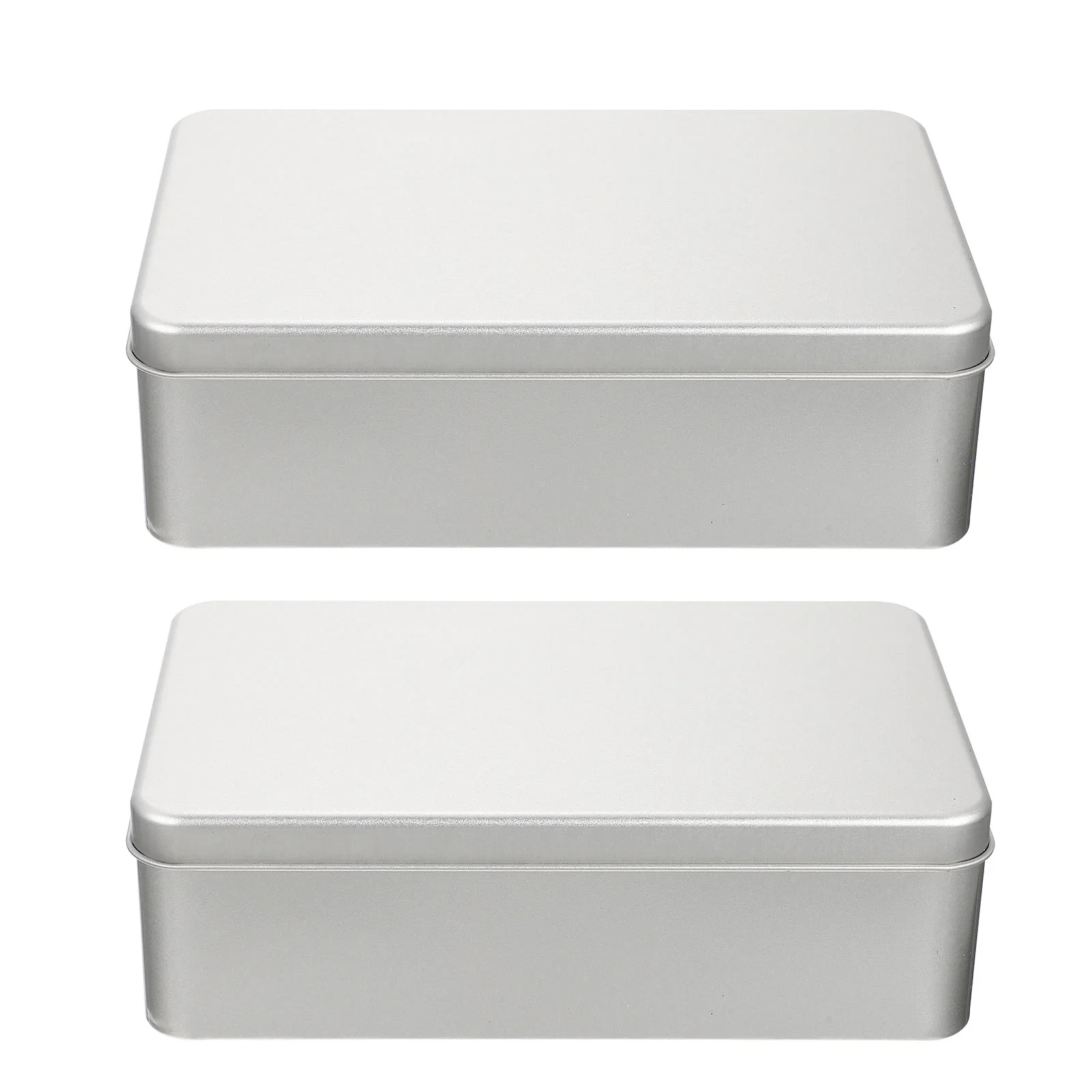 

2 Pcs Multifunction Tinplate Box Cookie Boxes Jewelry Gift Multi-function Candy