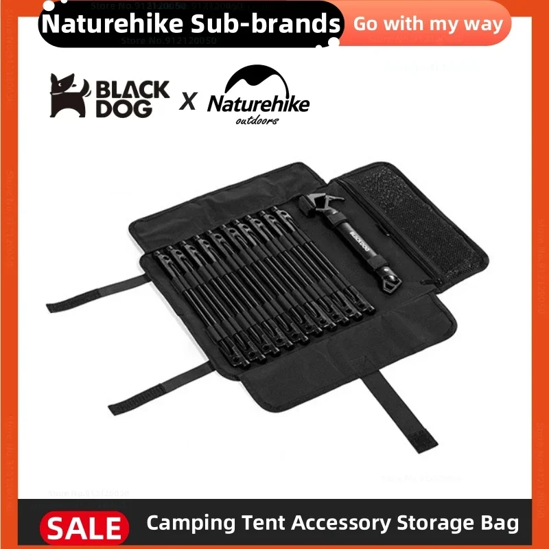 

Nature-hike Blackdog Portable Tool Storage Bag Large Capacity Camping Accessories Tools Bag Outdoor Tent Peg Nails Storage Bags