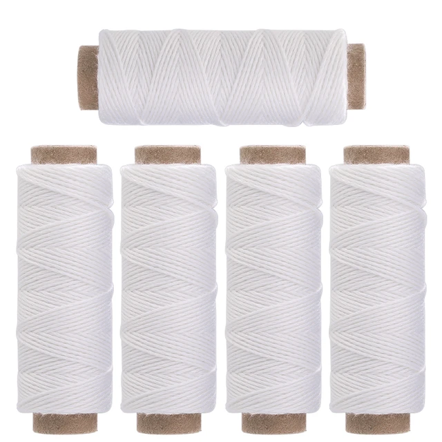 Quilt Sewing Threads Bold Overlock Natural Cotton Cord DIY Needlework Wire  Embroidery Thread with Needle for Sewing Machines