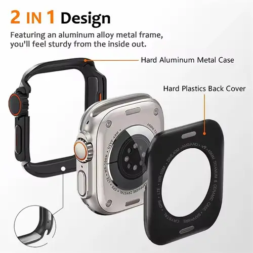 Metal Case for Apple Watch 42mm 44mm 45mm 46mm 49mm Protector Alloy Cover Bumper Frame for IWatch Series 10 9 8 7 6 5 Ultra 2 - Image 4