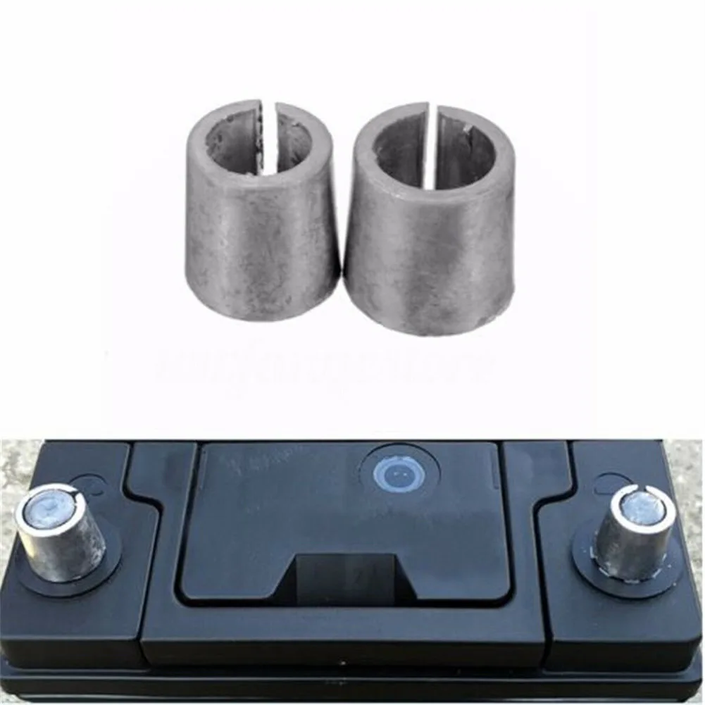 

2Pcs Car Battery Terminals Converters Post Adapters Sleeves Dpositive Negative Sides Post Battery Connections ​Adapters Supplied