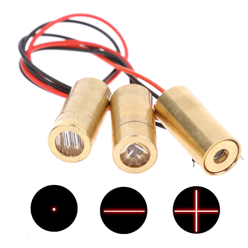 Laser head 650nm 9mm 3V 50mW Laser Cross Diode Module Red Copper Head 5MW laser module