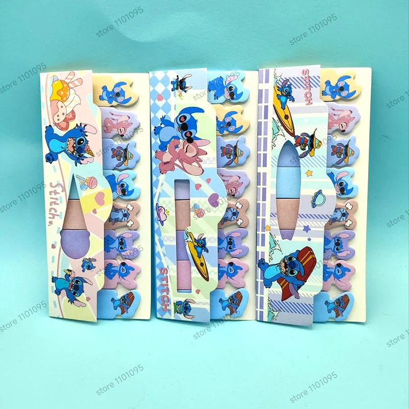 3pcs/lot Disney Stitch Memo Pad Sticky Notes Bookmark Kawaii Stationery Scrapbooking label Post Office School Supplies 2