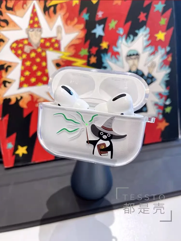 Magic Penguin Cute Cartoon Case Per Airpods 2 3 Generation Cover Per Apple Airpods Pro 2Nd Gen Air Pods Guscio Protettivo