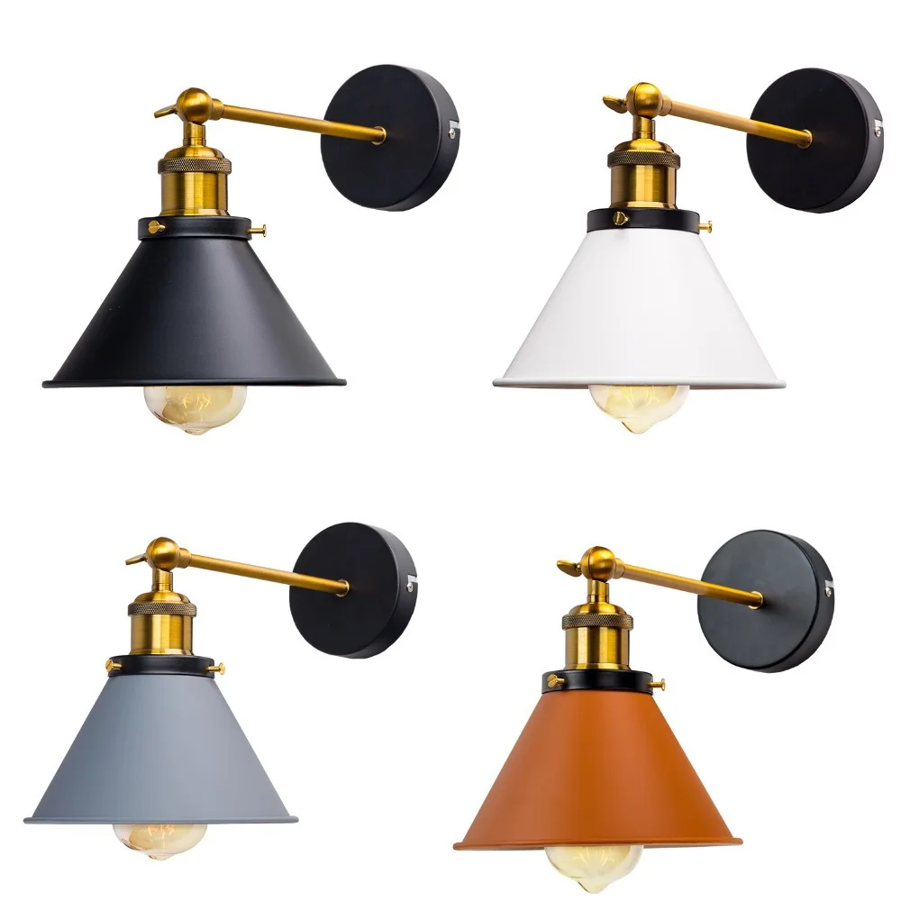 

Vintage Industrial Wall Sconce Lights Wandlamp Retro Lamp 110V-220V E27 Indoor Bedroom Bathroom Balcony Bar Aisle Lamps