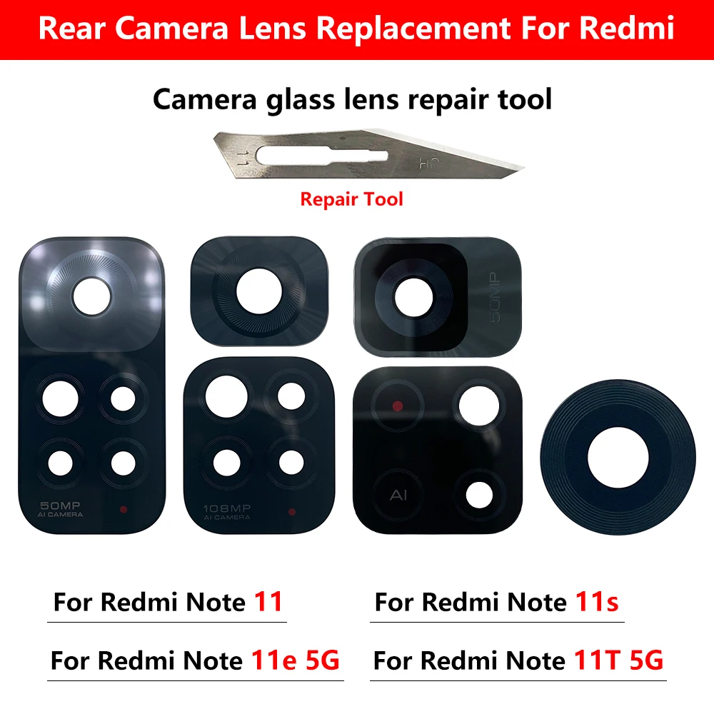 Premium Rear Camera Glass Lens Cover with Adhesive