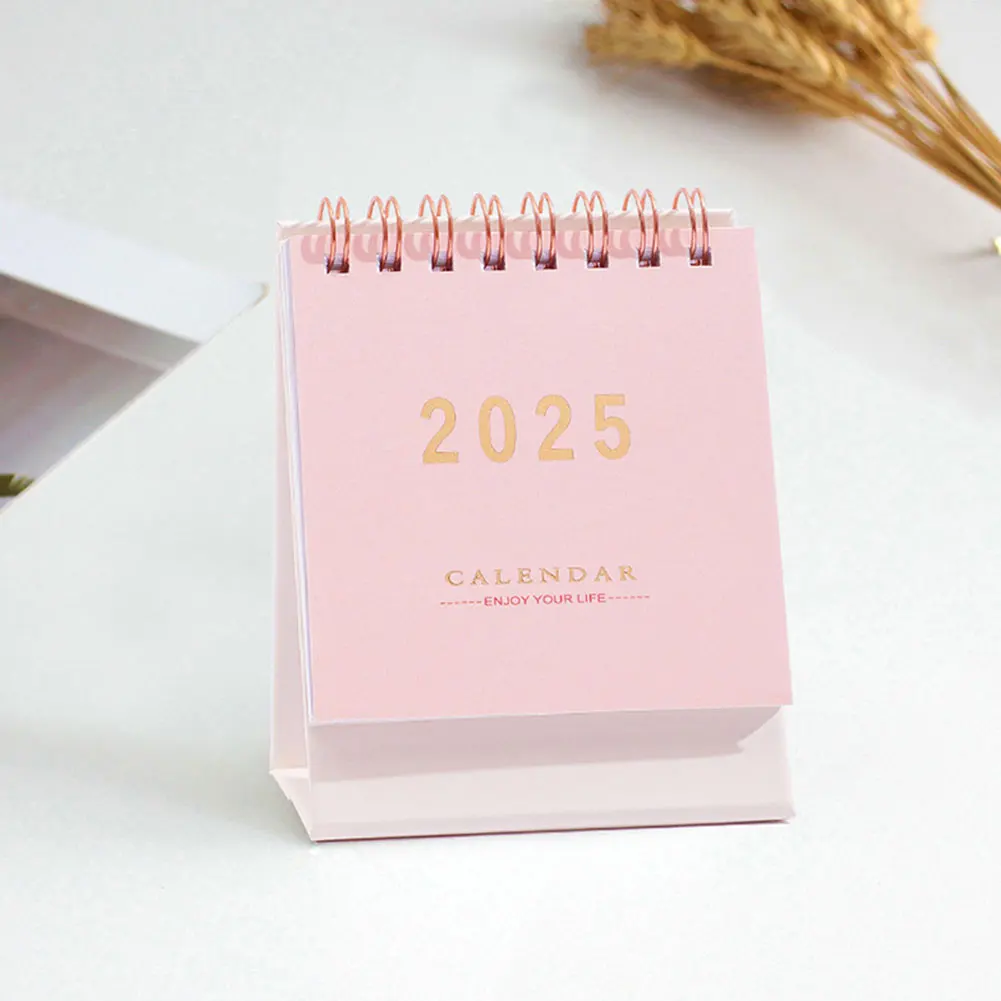 2025 데스크 캘린더 일정 플래너 다기능 계획 캘린더 절묘한 플립 테이블 캘린..