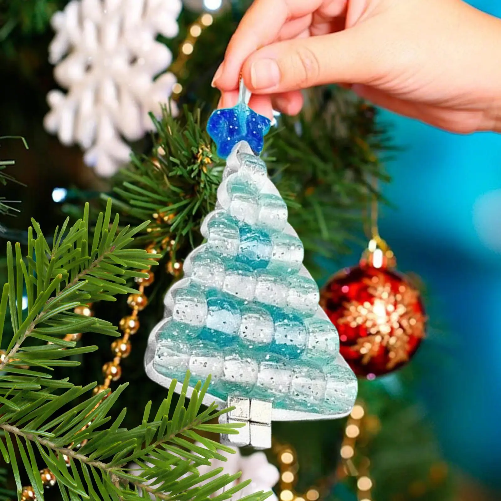 Christmas Buttons DIY Christmas Tree Snowman Ornament Kit Hanging Xmas Decoration for Kids Stocking Filler Home Window