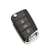 ที่ดีที่สุด KEY3 ปุ่มดัดแปลงพับรีโมทกุญแจรถ Keyless สําหรับ Volkswagen VW Golf 7 GTI MK7 Skoda Octavia A7 ที่นั่ง 5