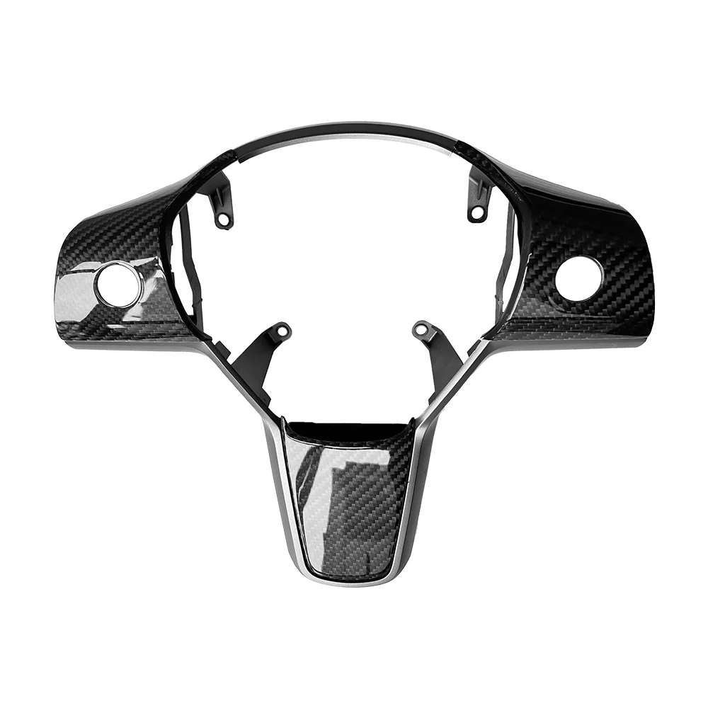 

Сменная крышка рулевого колеса из настоящего углеродного волокна для Tesla Model 3, модель Y 2017up