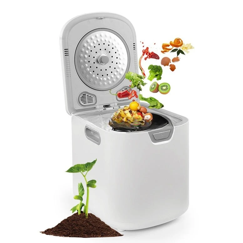Latest Fully Automatic Kitchen Organic Food Waste Ingredient Recycling Composter Smart Home Electric Food Waste Composter