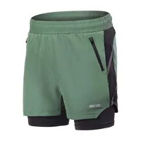 ARSUXEO Men's 7" Running Shorts 2 in 1 Quick Dry Athletic Training Exercise Jogging Sports Gym With Zipper Pocket Workout 1