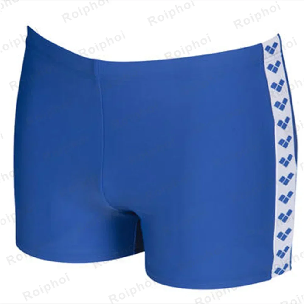 Mens Square Leg Athletic Swim Jammers Durable Training Splice Team Swimsuit Men Swimming Trunks Neon Size Xs-2xl