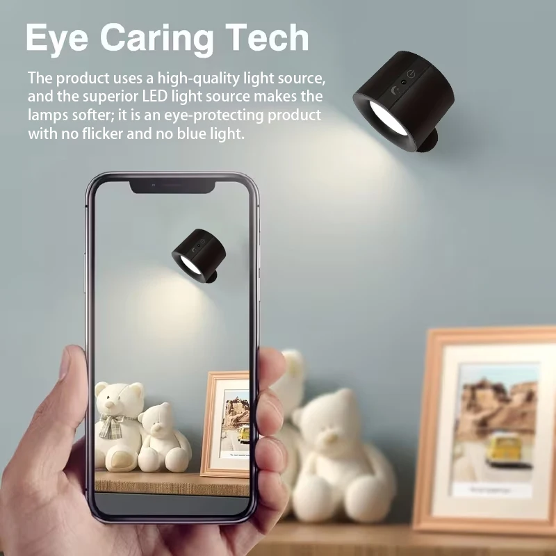 Rechargeable Double Head Wall Light 5