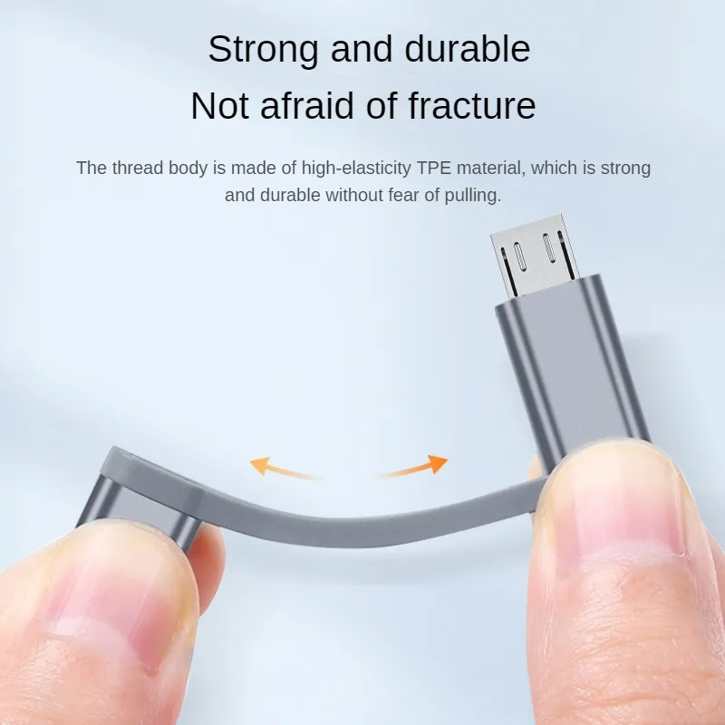 2-in-1 타입 C/마이크로 USB-USB A OTG 어댑터, 브레이디드, U 디스크, 마우스를 휴대폰/태블릿에 연결하기 위한 제품