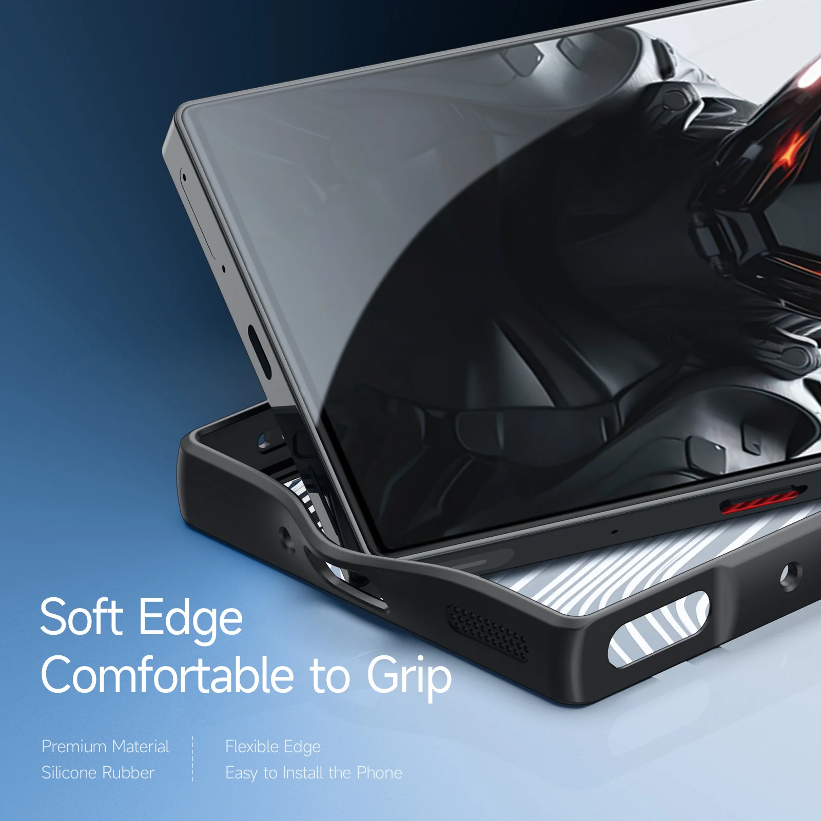 دوكس الغطاء الخلفي ZTE النوبة الحمراء ريد ماجيك ،...