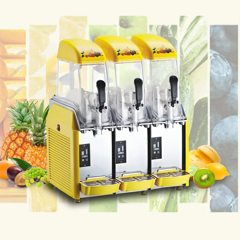 

2x12L Commercial Slushy Machine Home Slush Maker Frozen Drink Beverage Dispenser Ice-Cool Juice Smoothie Making Equipment
