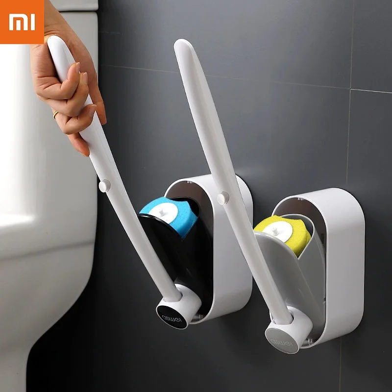 

Одноразовая щетка для унитаза Xiaomi, чистящие инструменты без мертвых углов, щетка с длинной ручкой, аксессуары для ванной комнаты, туалета