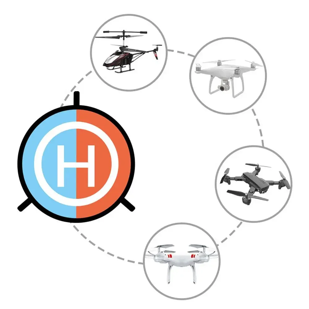Tapis d'atterrissage pliable 55cm pour drone, imperméable et solaire