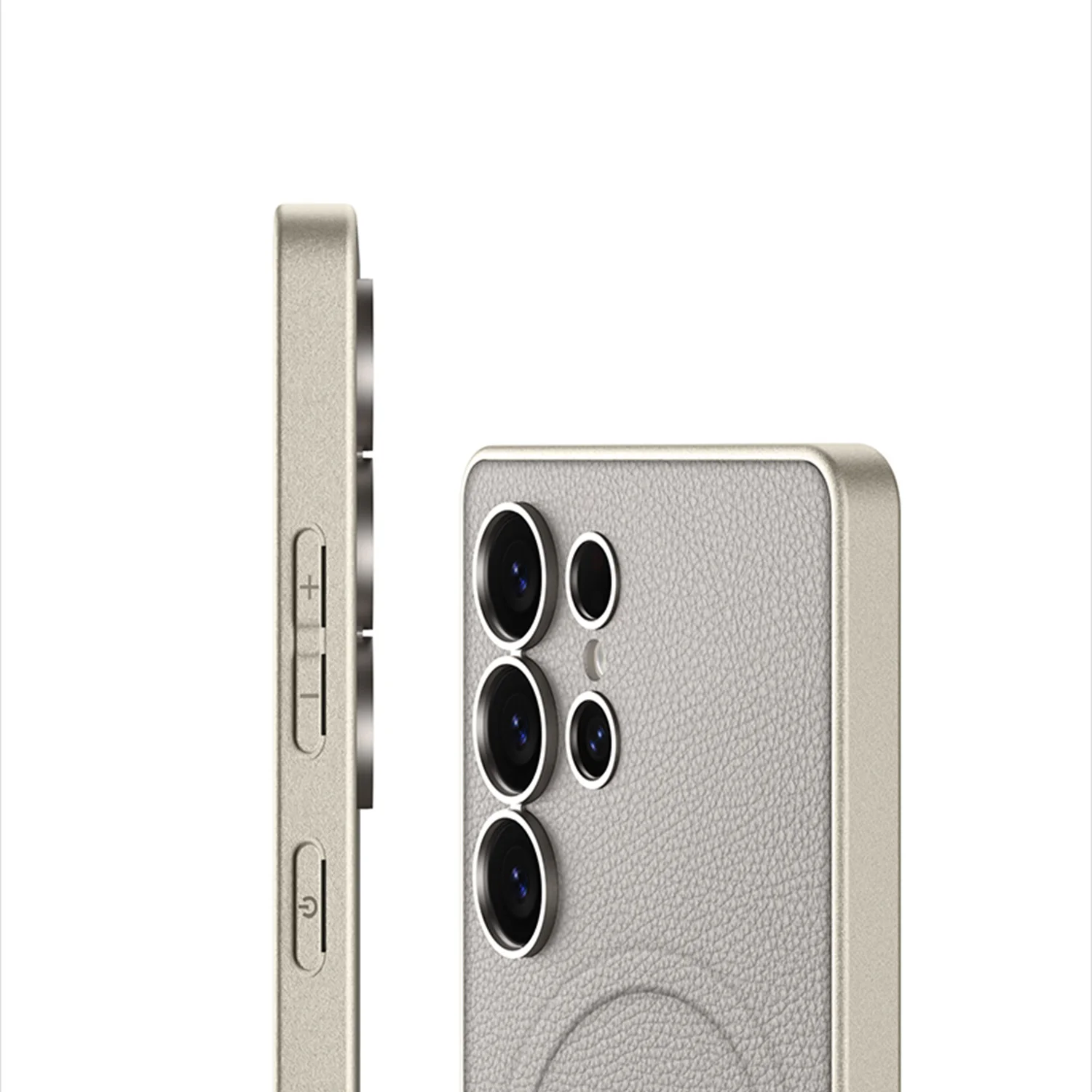 Luxury Original Leather Phone Case with MagSafe Protective Cover and Built-in Magnetism