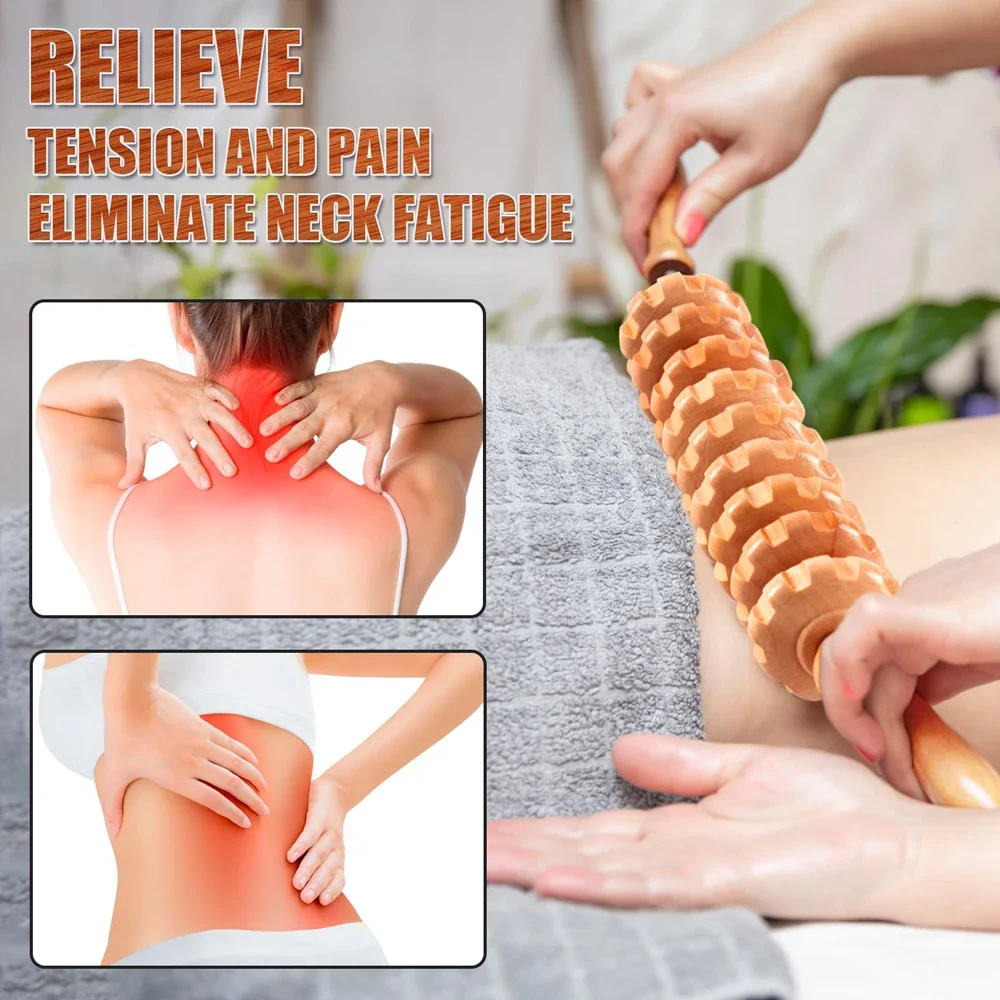 Curved Wooden Massage Roller 3