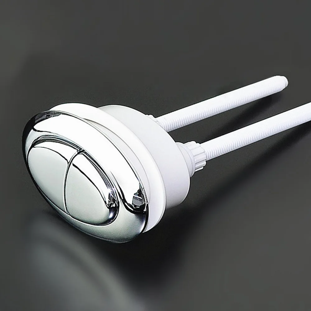 

ABS Plastic 75X50mm Oval Toilet Push Button Toilet Seats Water Tank Ceramic Cover Vintage Dual Button Valve Switch