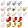 Cotton Baby Socks Solid Cartoon Animals Newborn Warm Sock for Girl Boy Non-skid Toddler Floor Sock Soft Toddler Socks 0-12M 1