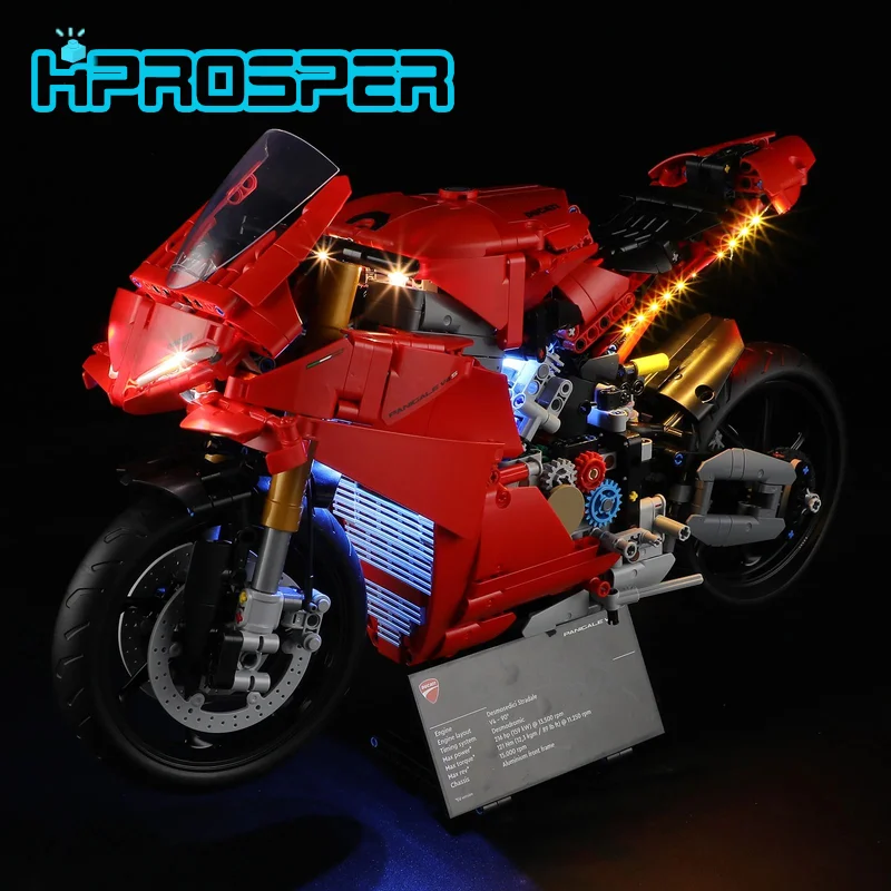 Hprosper 5V LED Light For Lego 42202 Ducati Panigale-V4-S