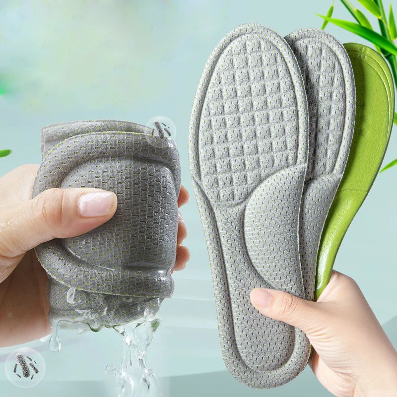 2PCSSoftMemoryFoamInsolesforShoesMenWomenDeodorantAbsorbSweatMassageSportInsole