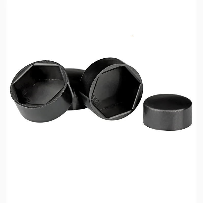 Hexagonal Nut Flat Head Plastic Protective Cap silicone rubber caps rubber caps pipe end cap floor protector caps
