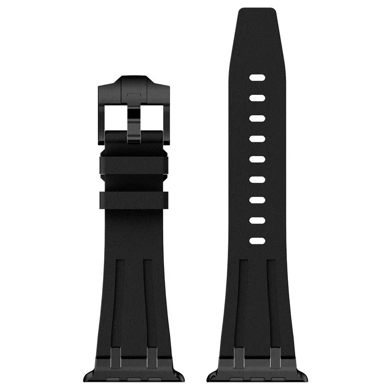 Liquid Silicone Strap for Apple Watch Band 49mm 45mm 44mm 42mm Stone Pattern Bracelet Wristband for iWatch Ultra 9 8 7 6 5 3 SE